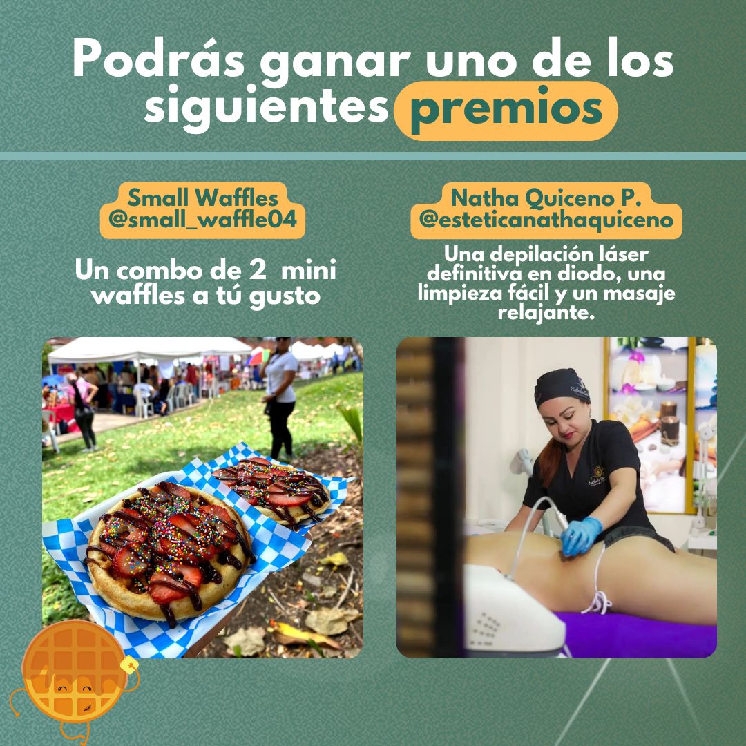Placa de premio 3 con el patrocinador y el premio que se gana