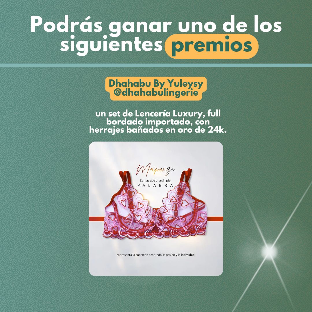 Placa de premio 5 con el patrocinador y el premio que se gana