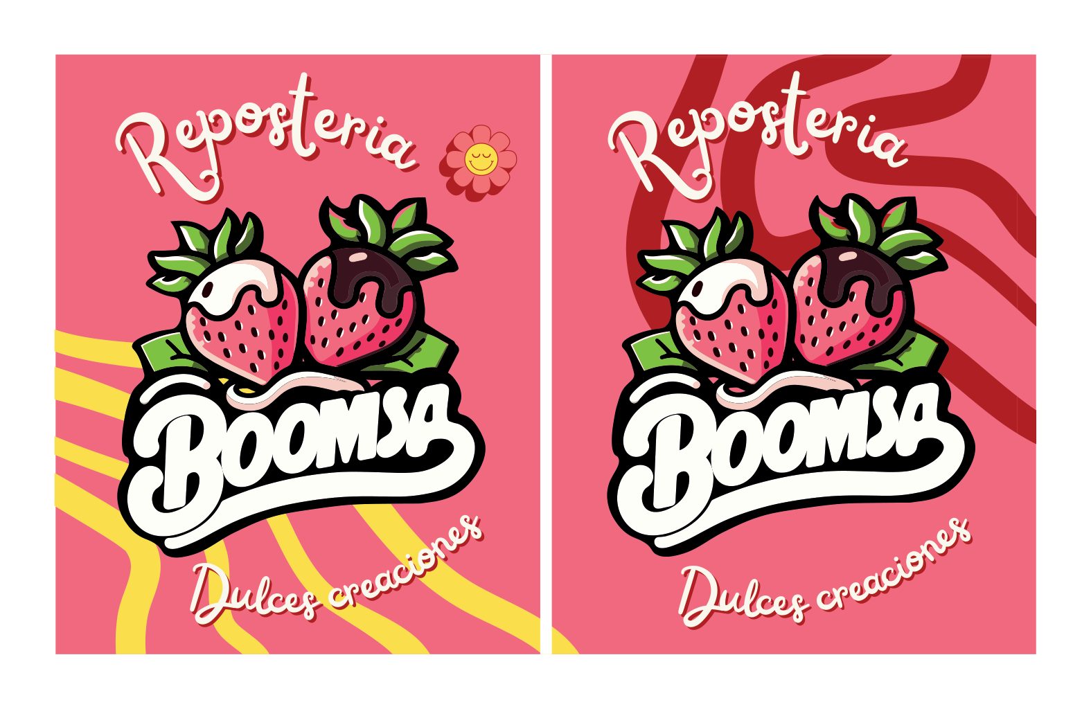 Tarjetas de presentación de Boomsa, frente